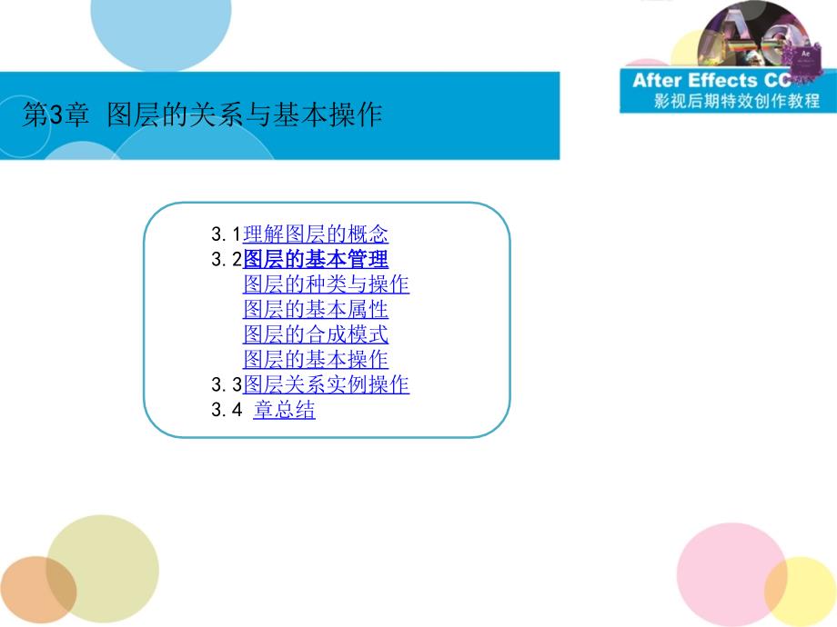 After Effects CC图层的关系与操作（课堂PPT）_第3页