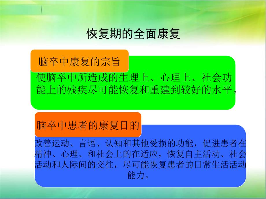 脑卒中康复的宗旨资料课件_第2页