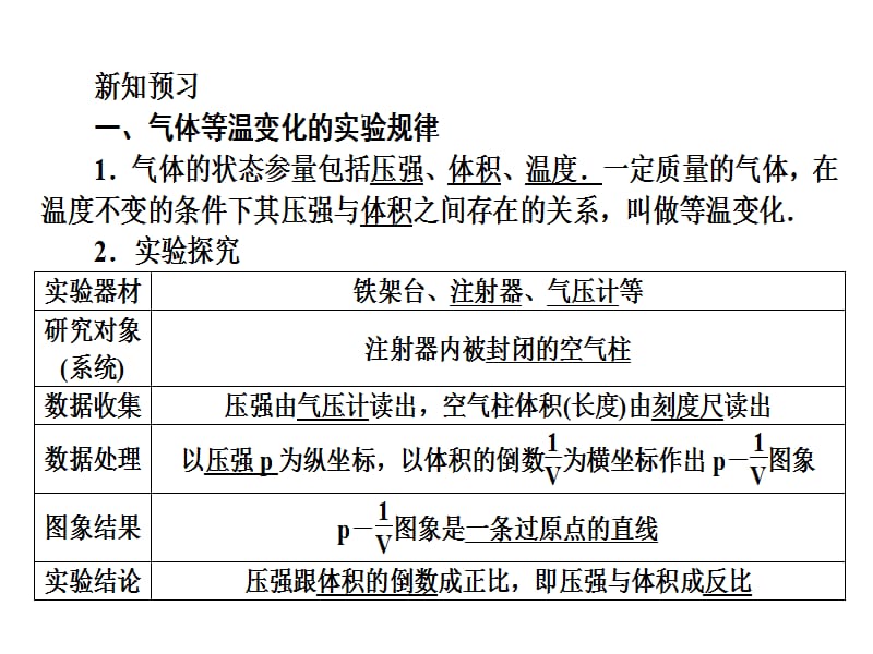 2018人教版高中物理选修3-3（课件）：8-1气体的等温变化_第4页