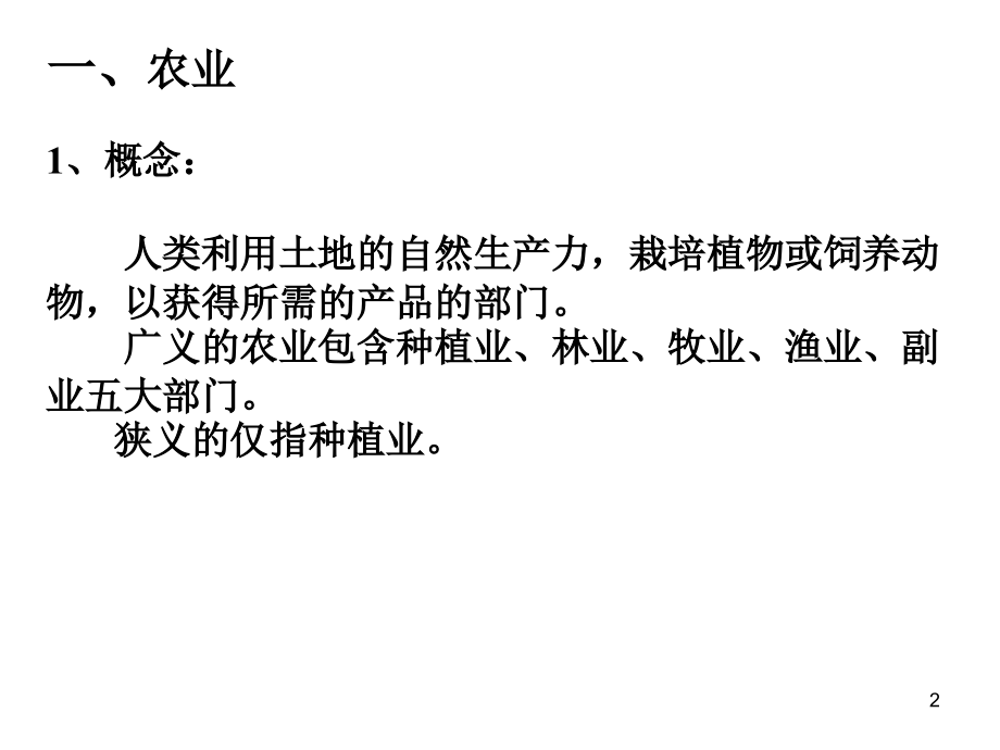 高一地理必修二湘教版农业区位因素与农业地域类型（课堂PPT）_第2页