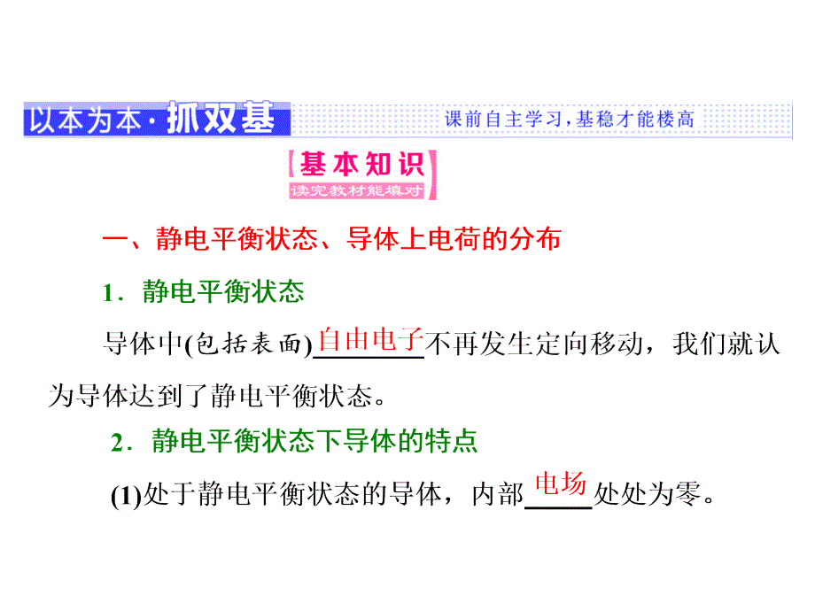 2018高中物理人教版选修3-1浙江专版课件：第一章 第7节 静电现象的应用_第2页