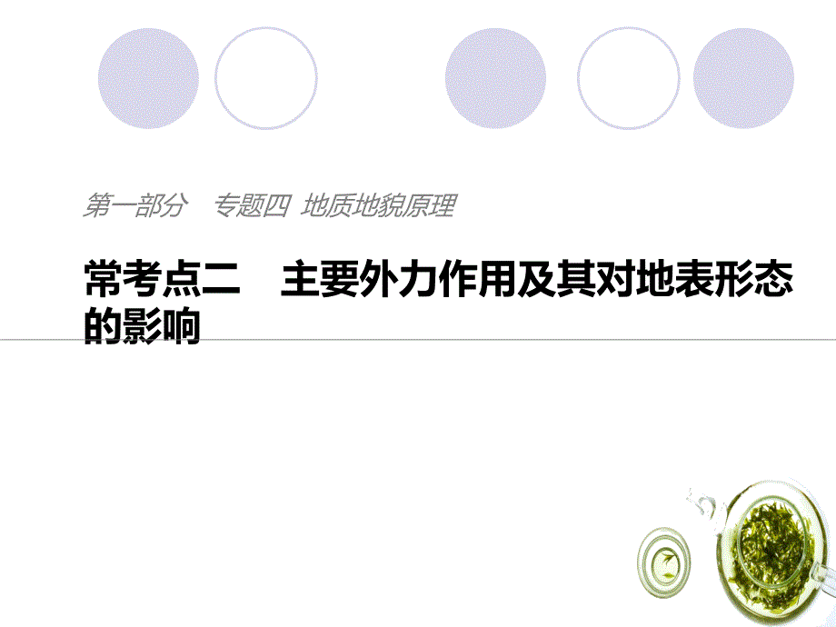 高考地理考前三个月二轮专题复习课件专题四地质地貌原理常考点二_第1页