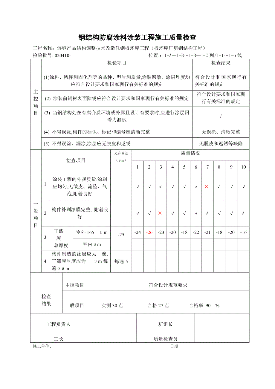 钢结构涂装检验批_第3页