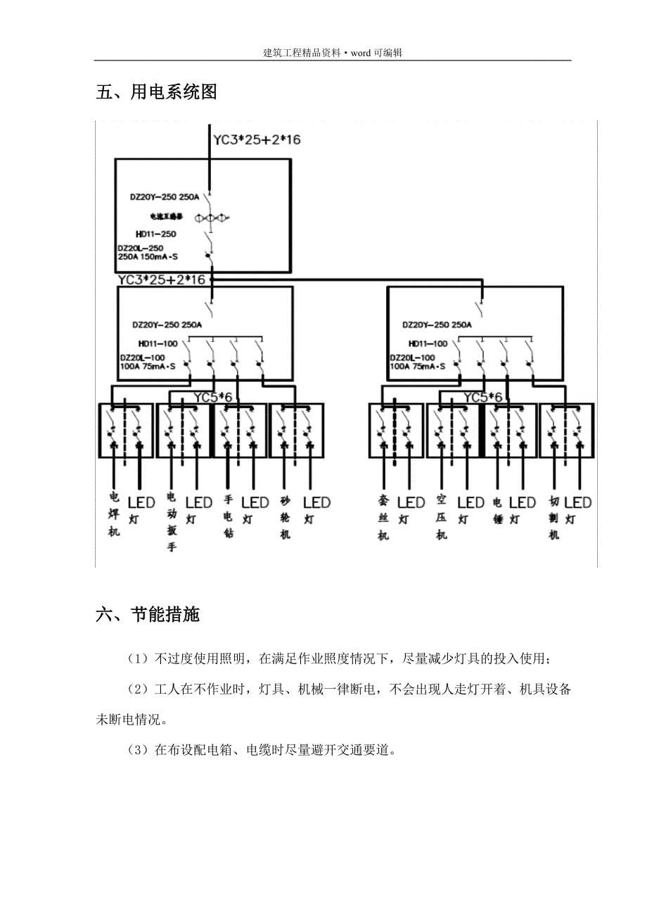 消防工程临时用电施工方案[实施版]_第5页