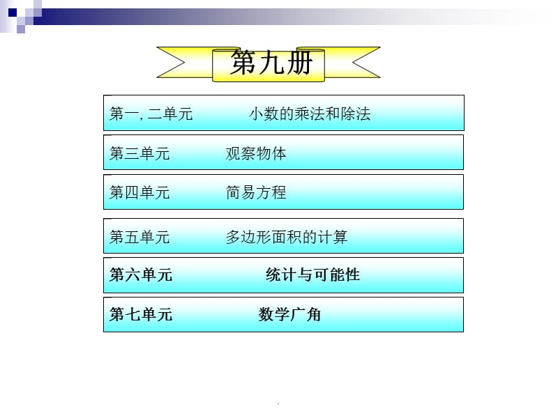 人教版五年级上册数学总复习1完整(全册)ppt课件_第2页