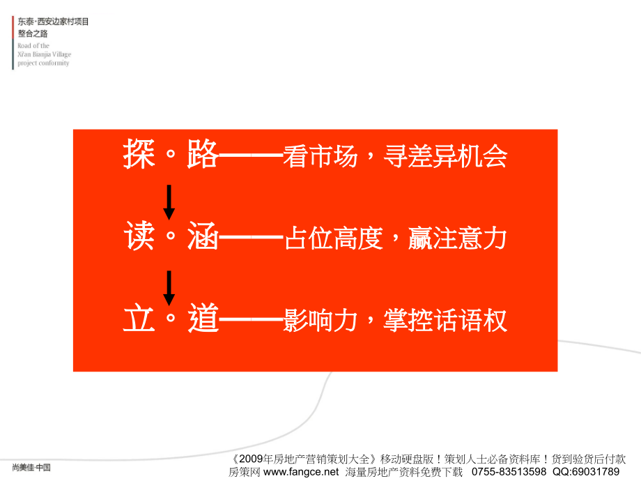 西安_东泰_边家村项目整合推广思路_91PPT_尚美佳课件_第3页