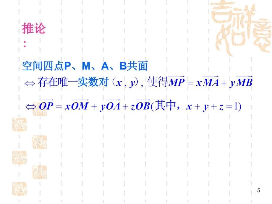 空间向量法解决立体几何证明（课堂PPT）_第5页