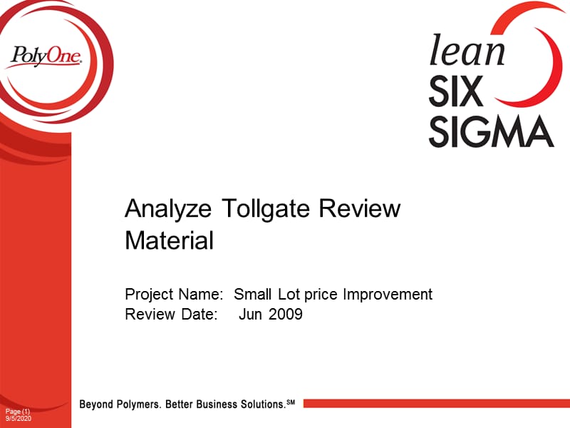 精益六西格玛咨询报告(LYM Analysis tollgate review)课件_第1页