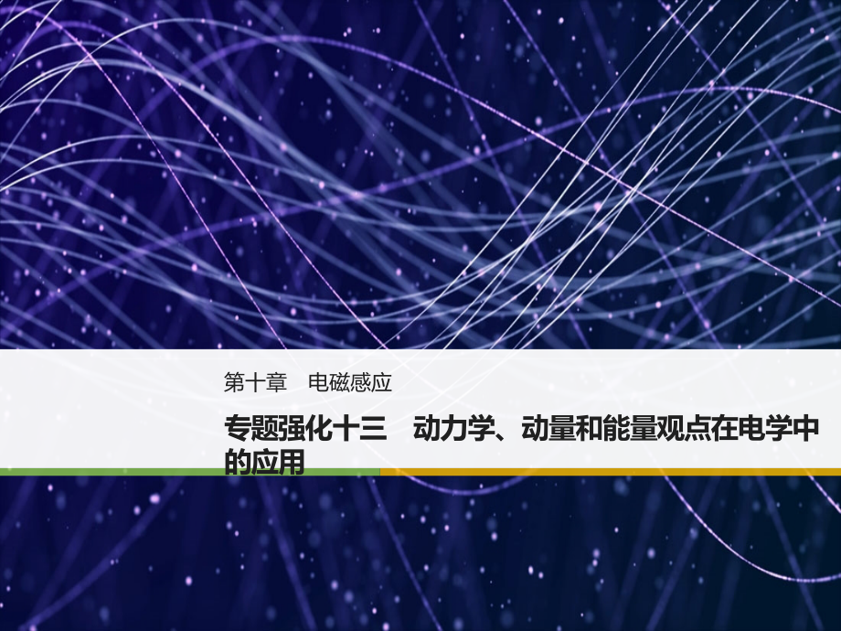 2019（通用）高中物理复习课件：第十章电磁感应 专题强化十三_第1页