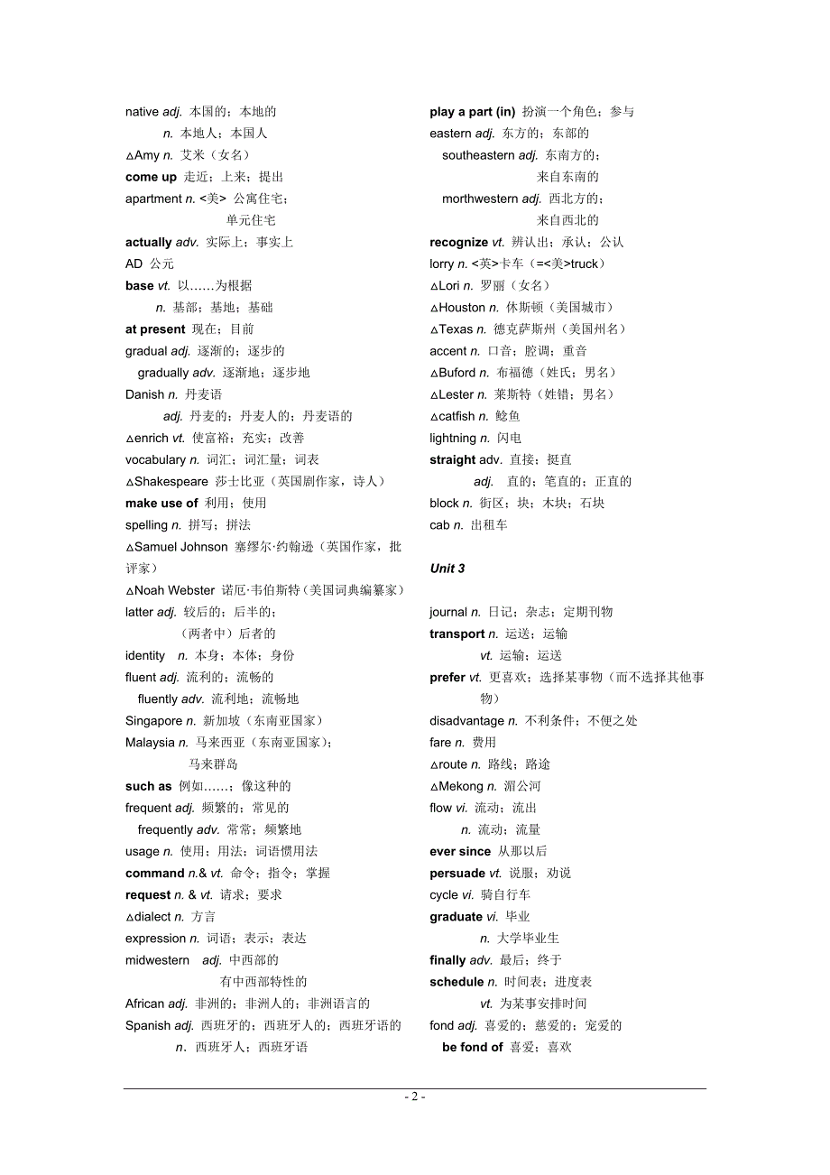 人教版高中英语单词表(超强完整版)-_第2页