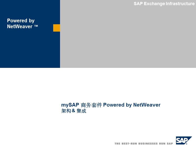 《SAP架构及集成》PPT课件_第1页