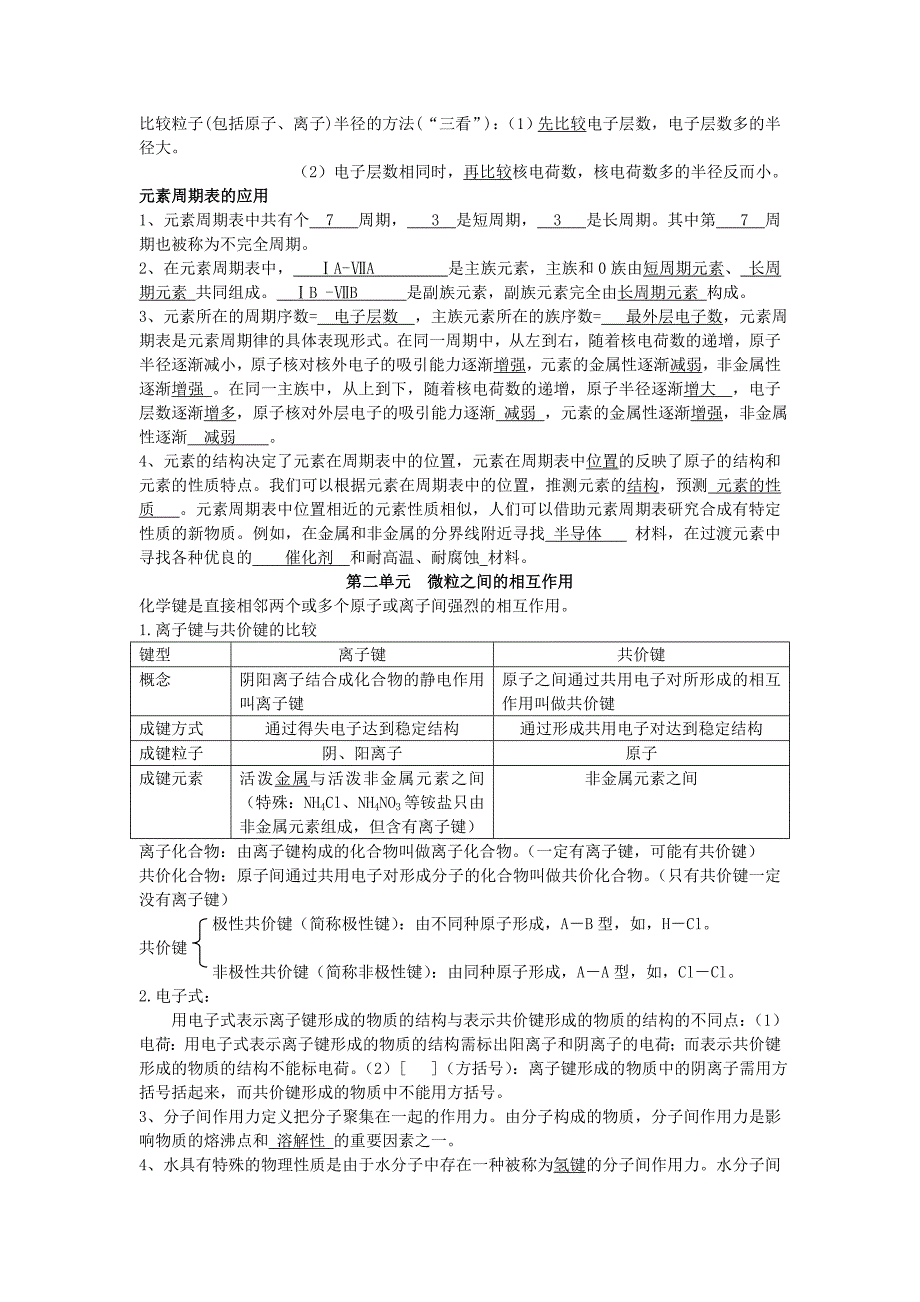 化学必修二知识点与实验现象总结(全)_第3页