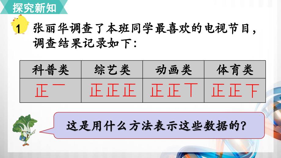 苏教版四年级数学上册第四单元《统计表和条形统计图（一）》课文和练习及运动与身体变化课件_第4页