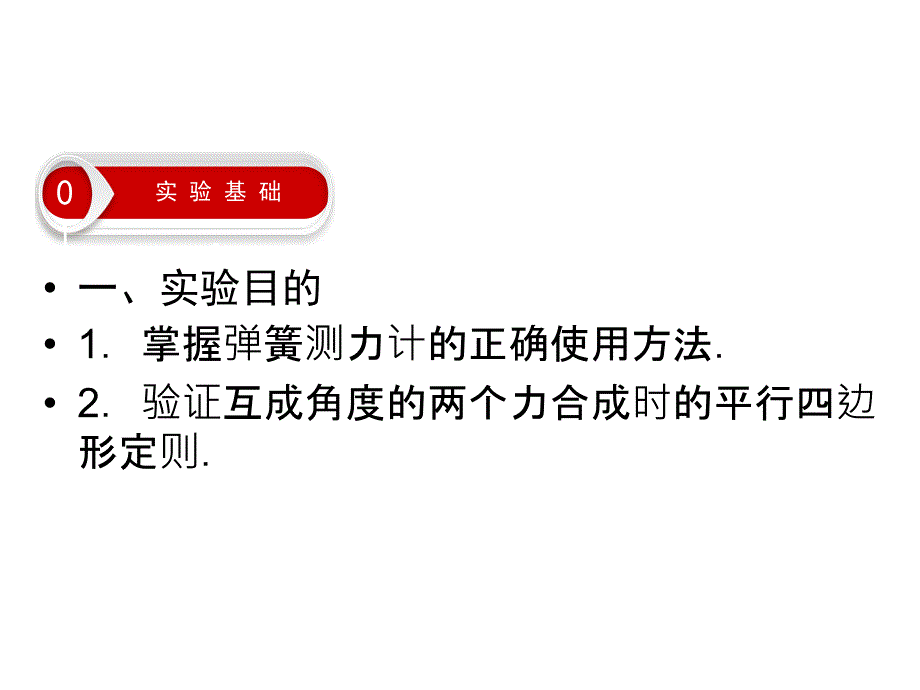 2019高考总复习物理（人教）课件：实验03 探究力的平行四边形定则_第3页