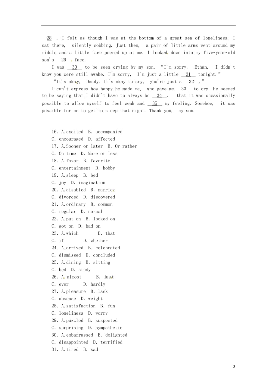 （全国通用）高考英语一轮复习 课时作业(四十六)Module 4　Which English 外研版选修8_第3页