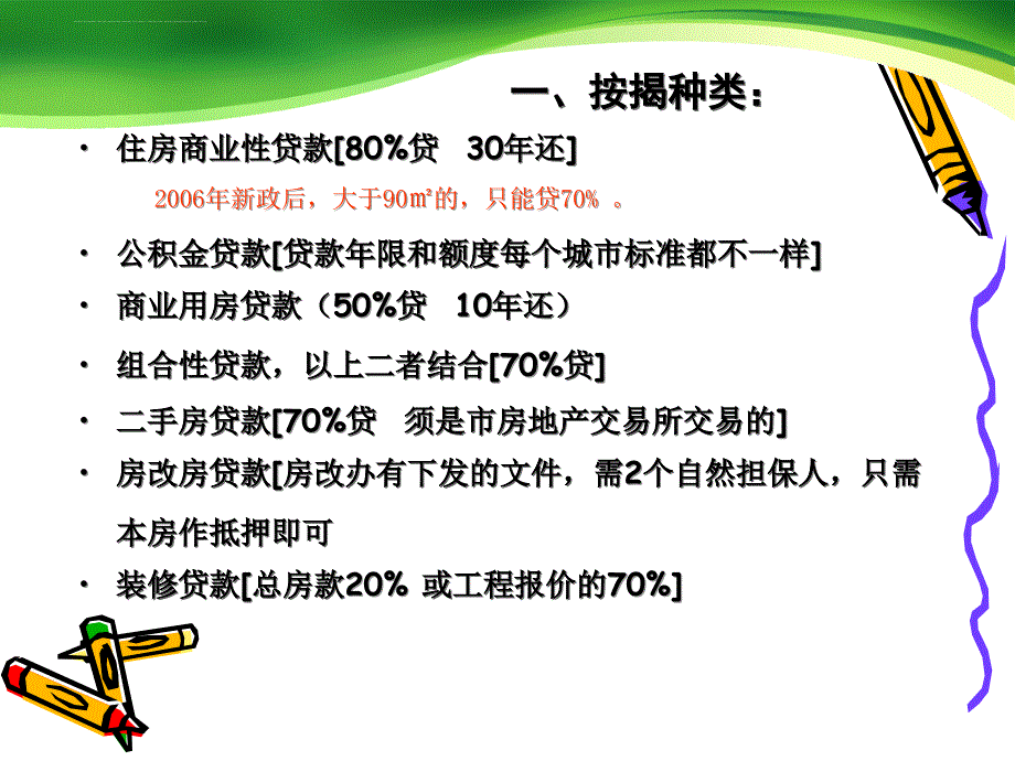 银行按揭和公积金贷款培训课件_第3页