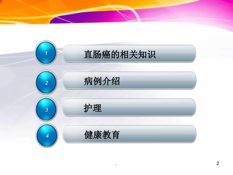 直肠癌的护理查房完整ppt课件_第2页