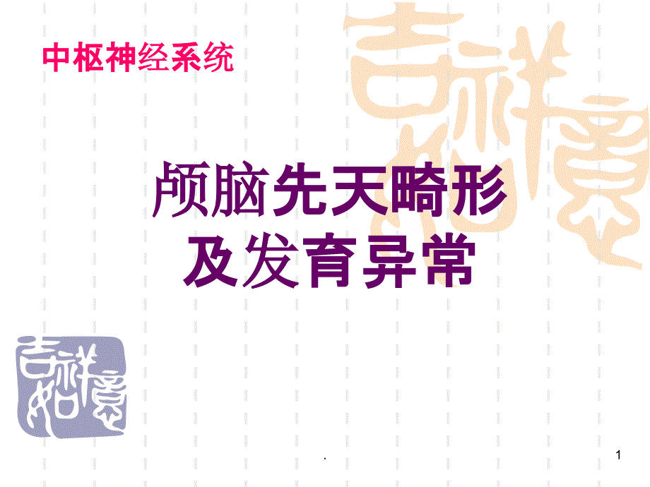 《颅脑先天畸形》PPT课件_第1页