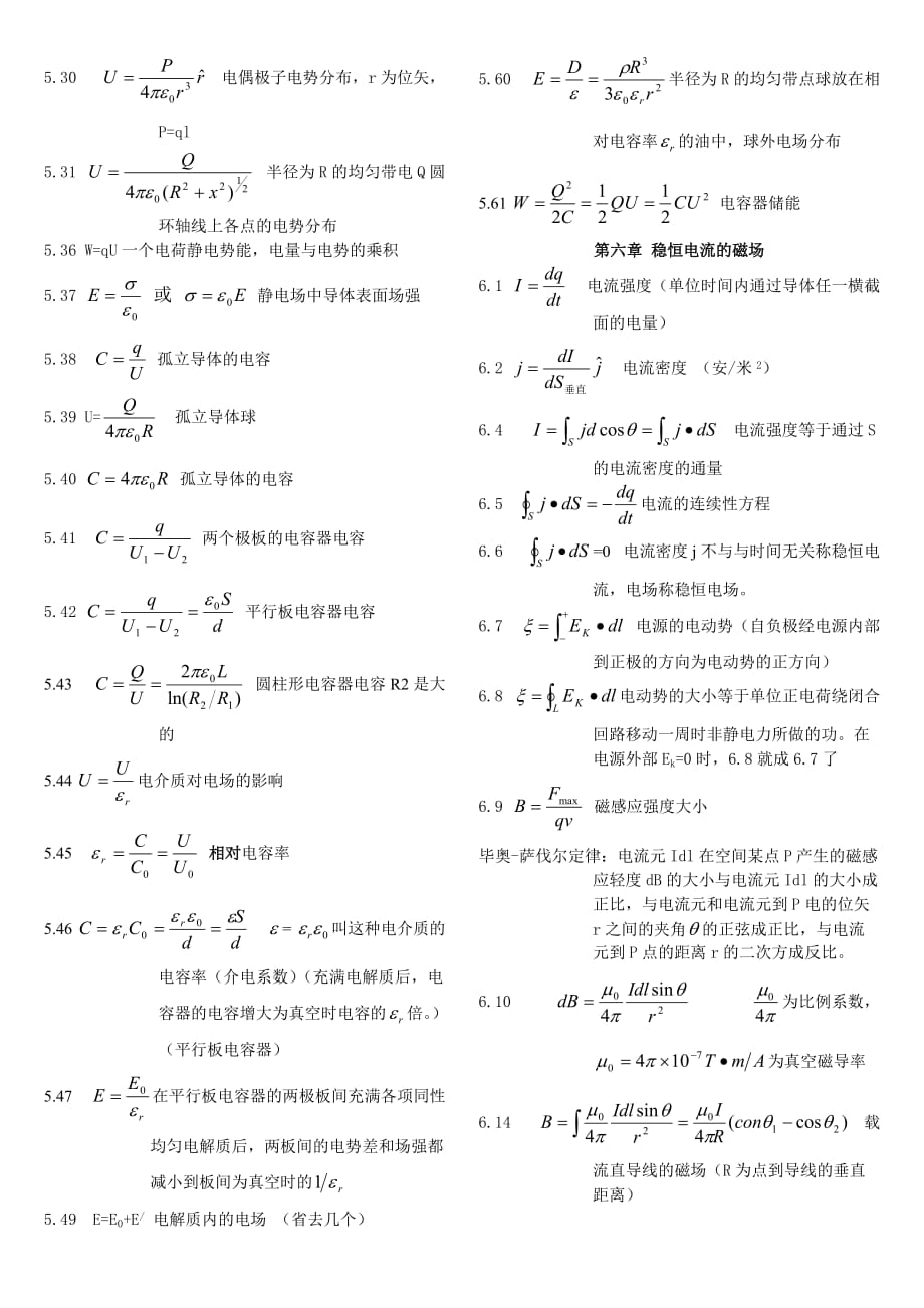 物理公式打印版_第2页