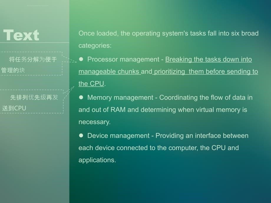 计算机专业英语08-From Power-up to Shut-down Operating System课件_第5页