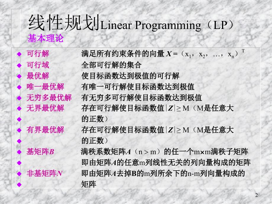 运筹学电子教案-LP单纯形法、表课件_第2页