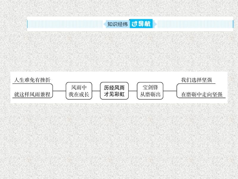 2019年中考道德与法治总复习 七上 第四单元 历经风雨 才见彩虹课件_第2页