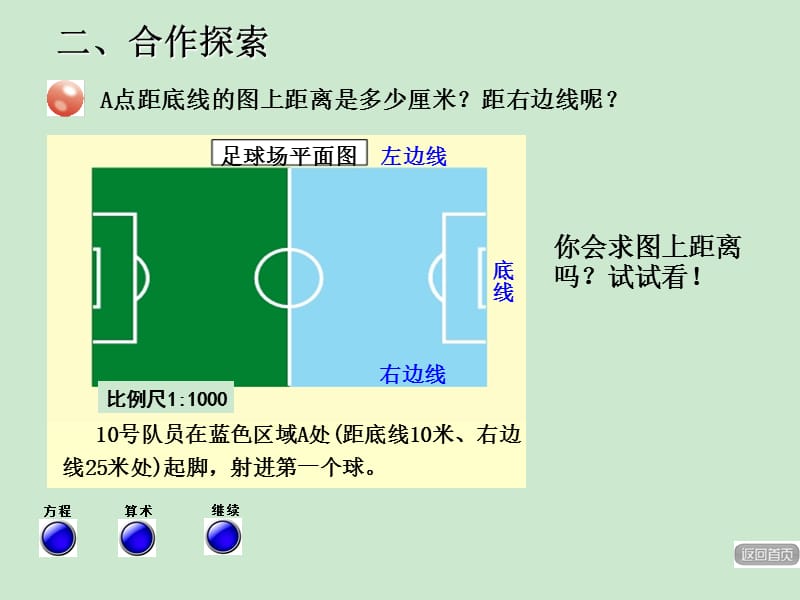 青岛版五四制《利用比例尺和实际距离求图上距离》课件_第4页