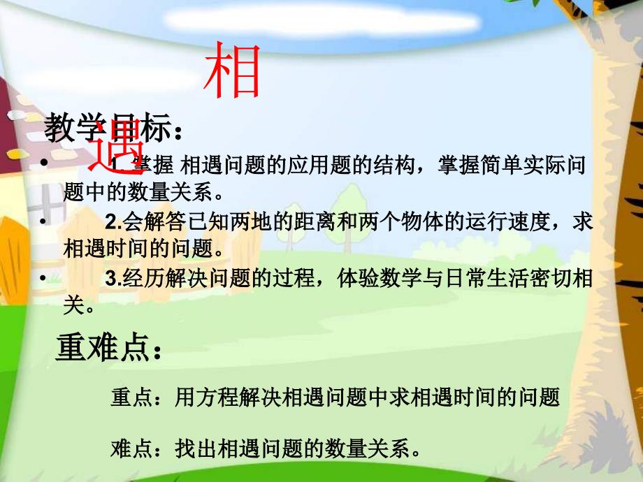 五年级数学相遇问题课件-_第2页