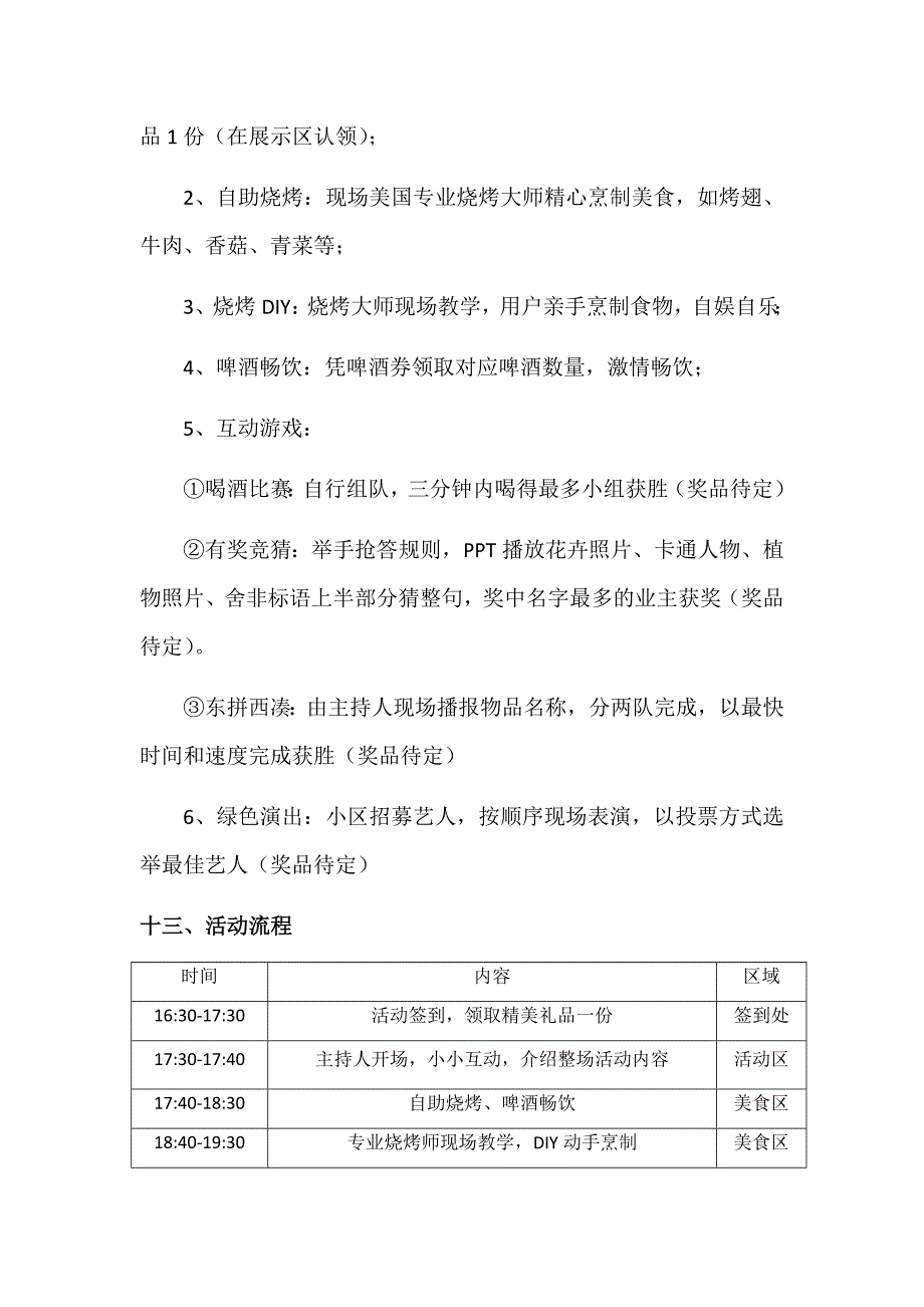 啤酒烧烤节活动方案_第3页