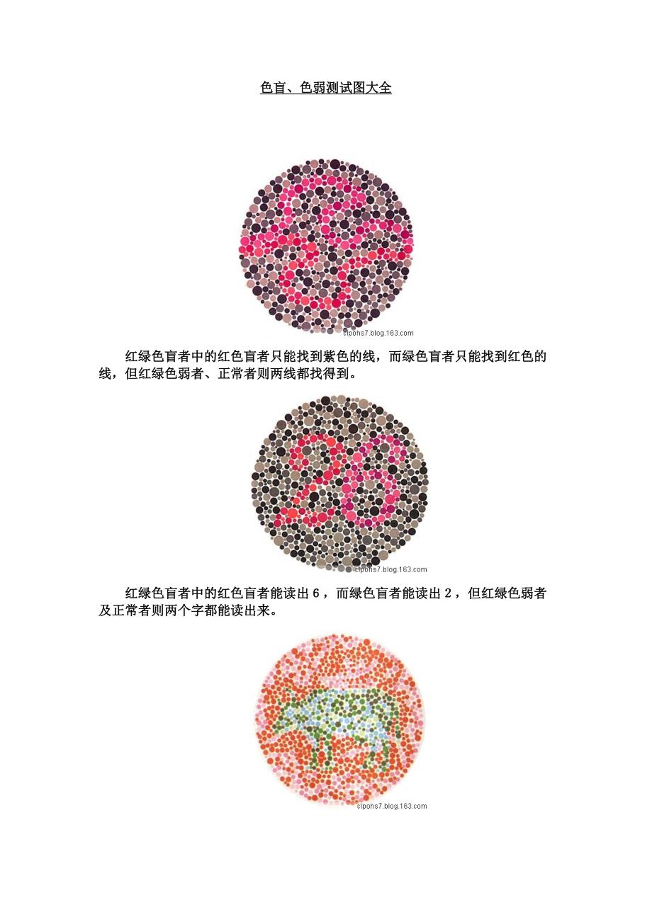 色盲、色弱测试图大全._第1页