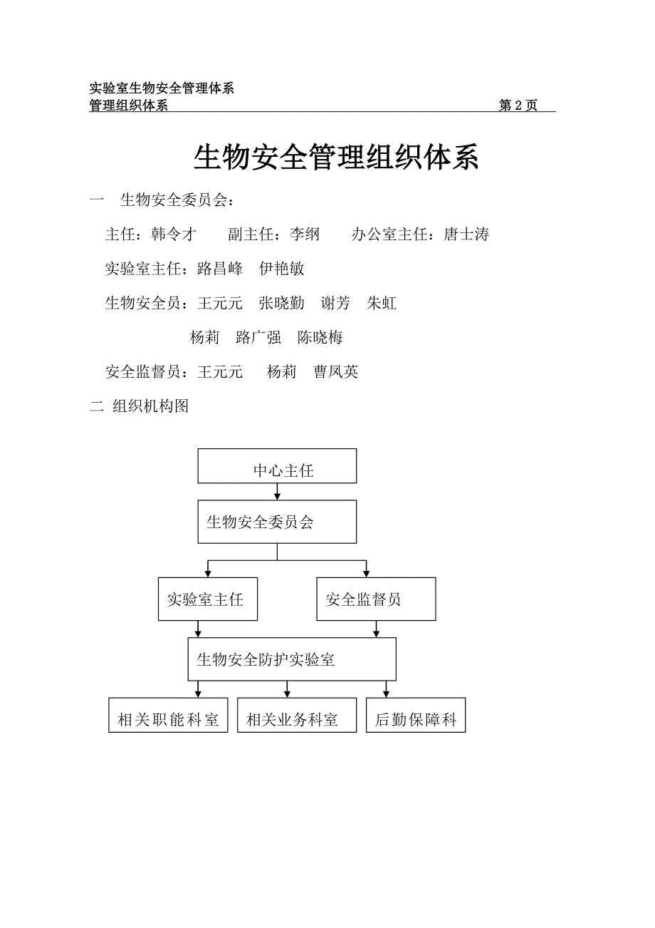 （实用）最新生物安全管理体系._第2页