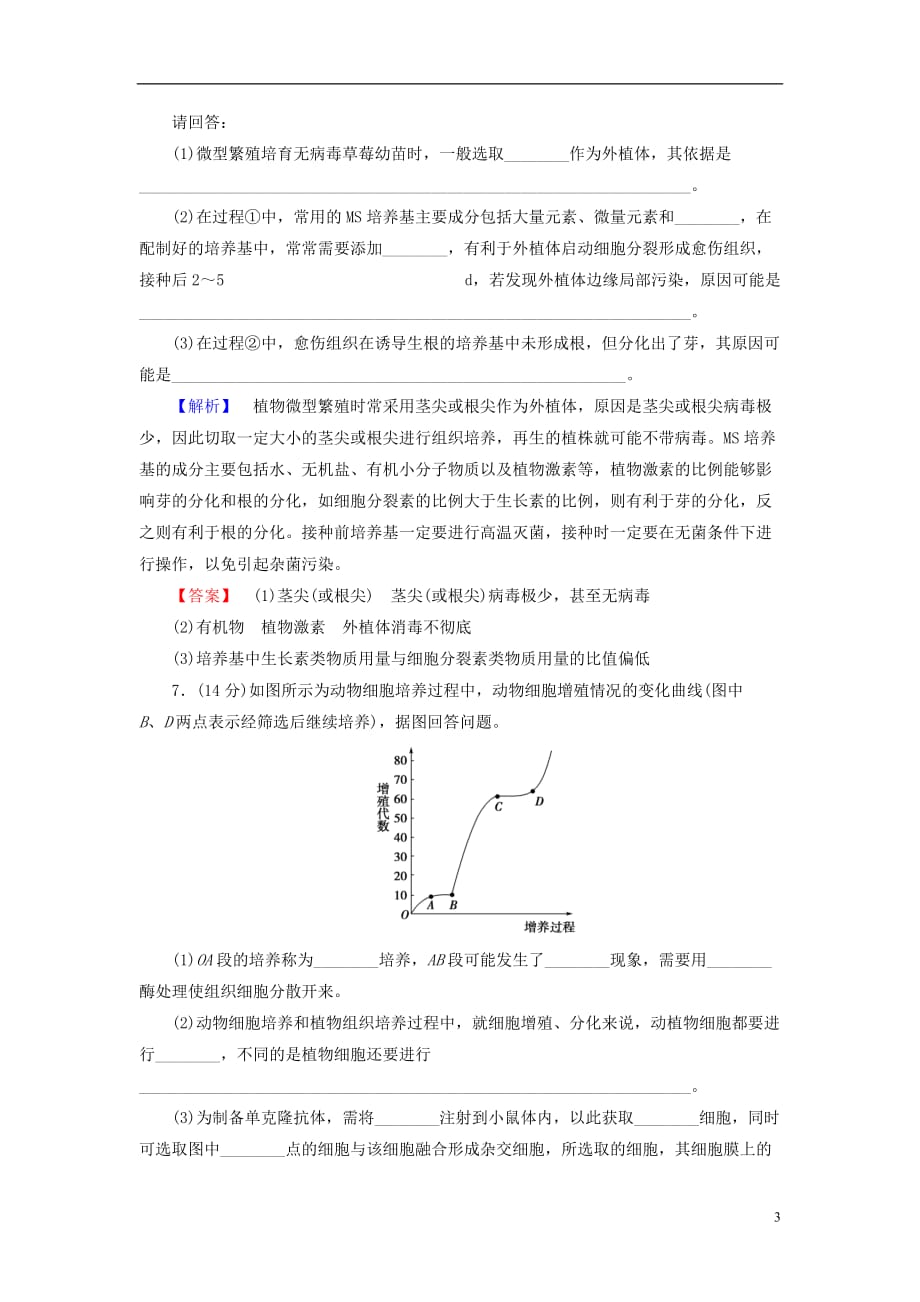 【课堂新坐标】高考生物一轮复习 课后作业39（含解析）新人教版选修3_第3页