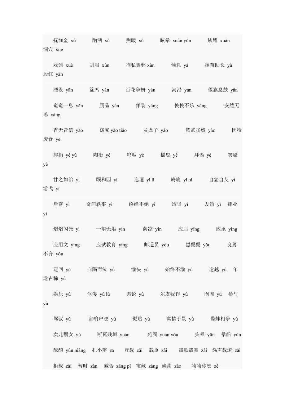 高考语文常考字音字形-_第5页