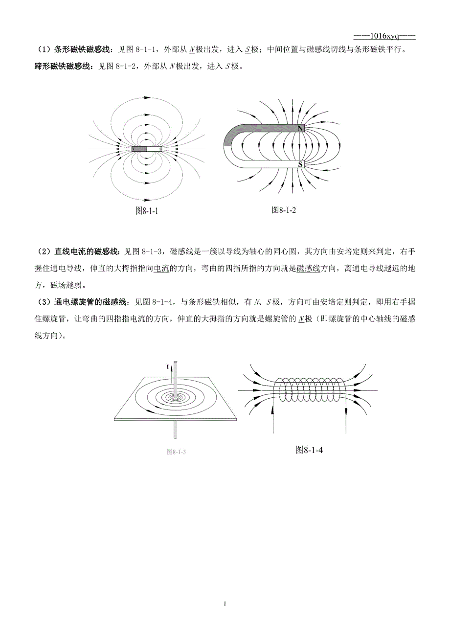 高中物理磁场知识点总结._第1页