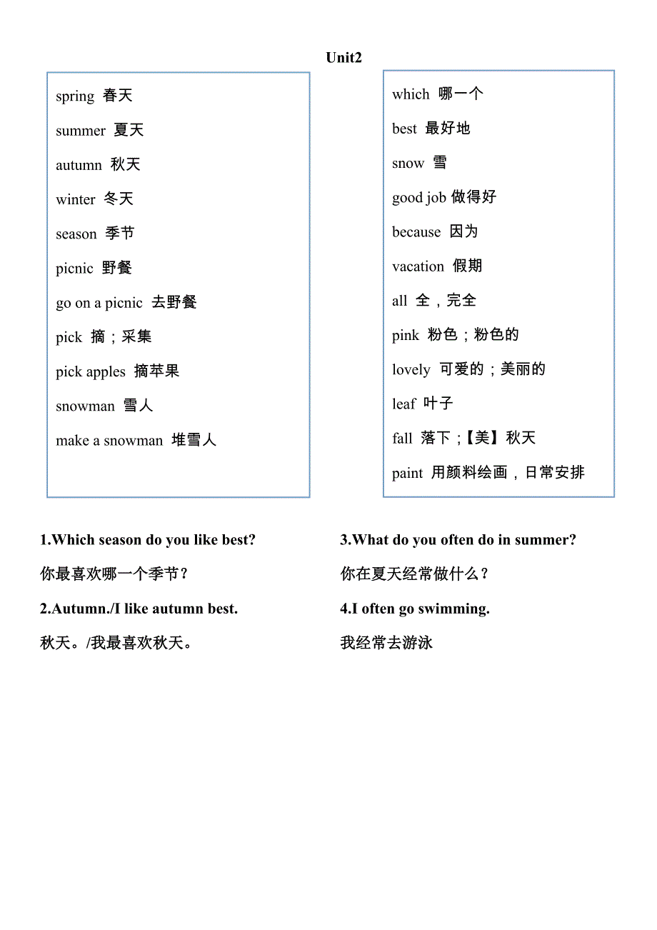 新人教版五年级英语下册单词表-（最终）_第2页