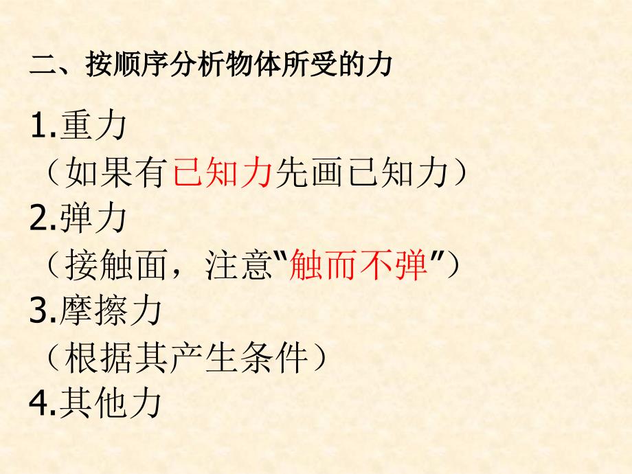 高中一年级物理必修物体的受力分析-_第3页