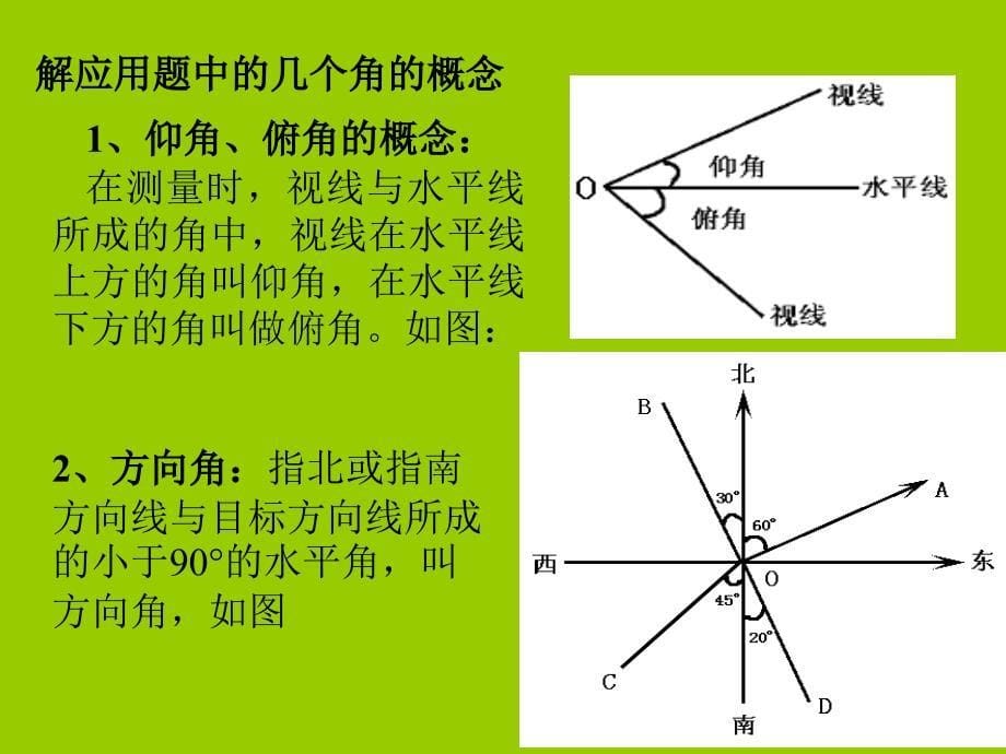 高中数学必修5正余弦定理应用举例_第5页