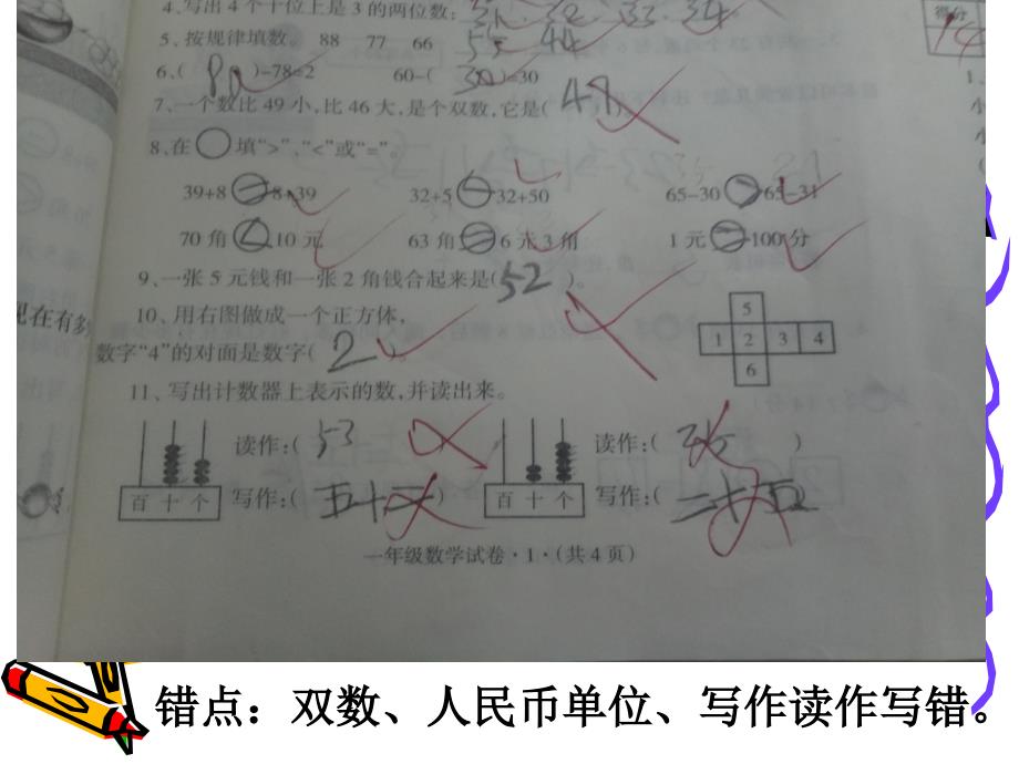 一年级数学错题分析ppt_第2页