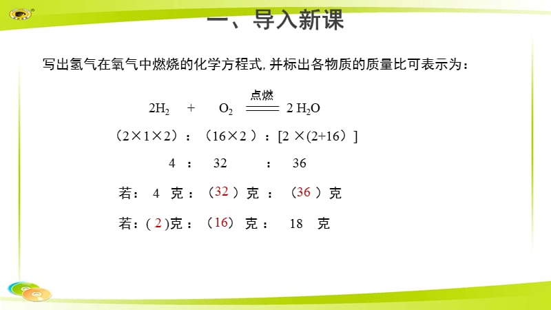 《化学反应中的有关计算》公开课教学PPT课件【初中化学鲁教版九年级上册】_第2页