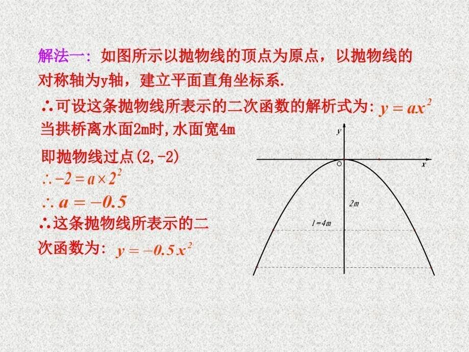 九年级上册数学教学课件：《22.3实际问题与二次函数（3）》_第5页