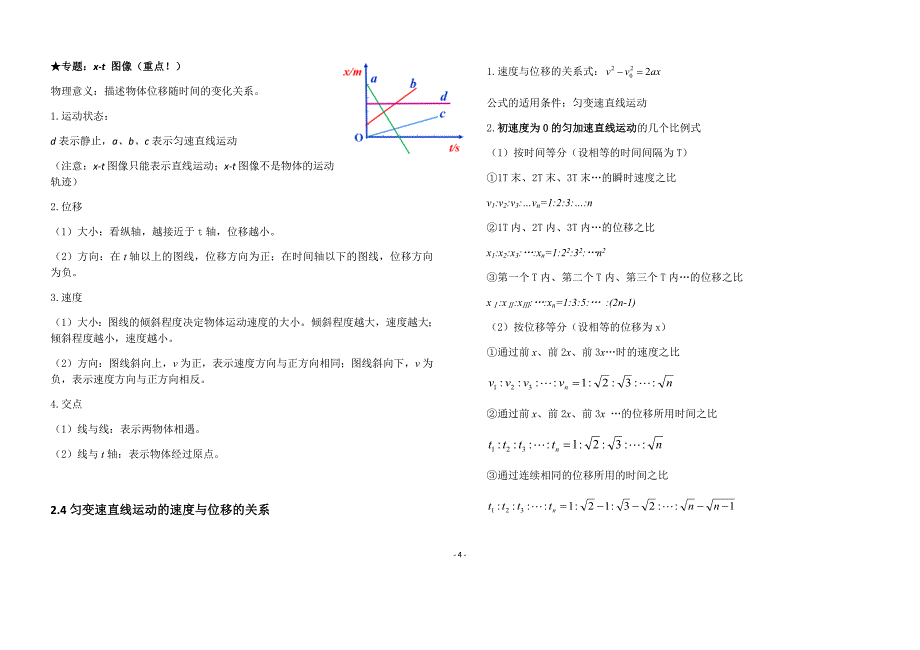 1099编号高中物理必修一第二章知识点整理_第4页