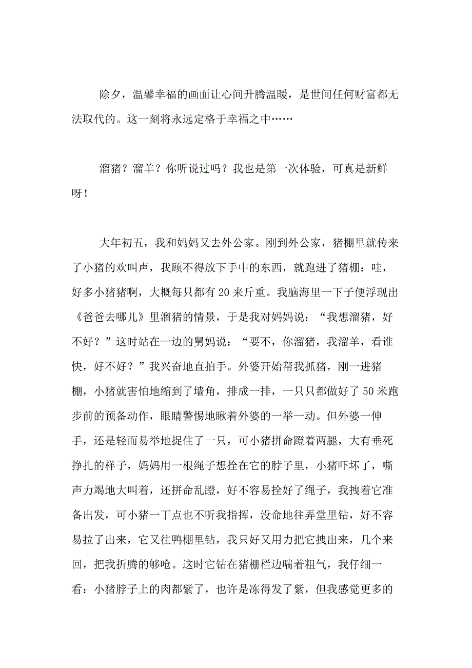 2021年精选春节里的一件事作文700字合集7篇_第3页