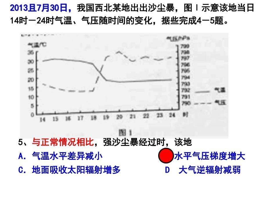 2015年全国普通高考新课标2卷地理部分答案及解析课件_第5页