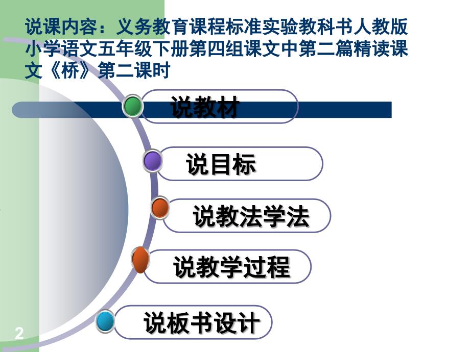 《桥》说课（课堂PPT）_第2页