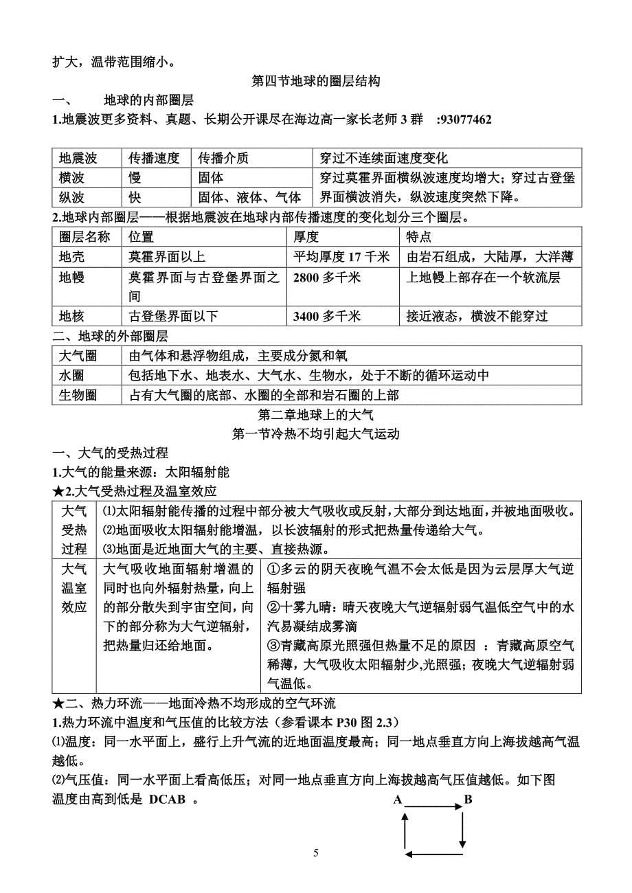 271编号高一地理必修一最全知识点总结(上)_第5页