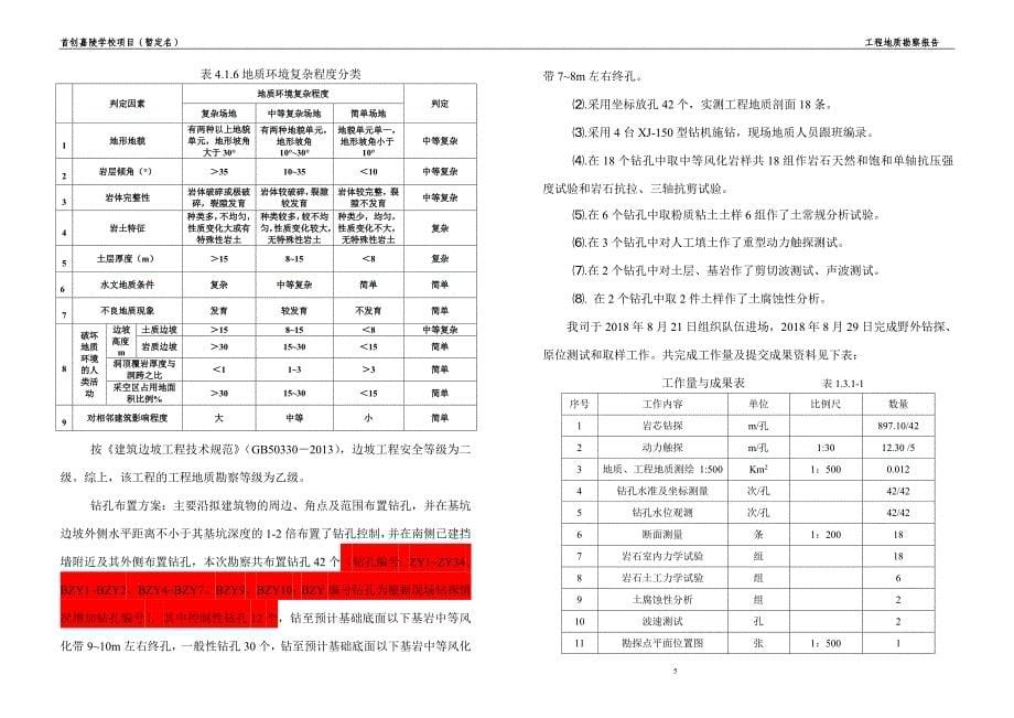 首创嘉陵学校项目（暂定名）工程地质勘察报告_第5页