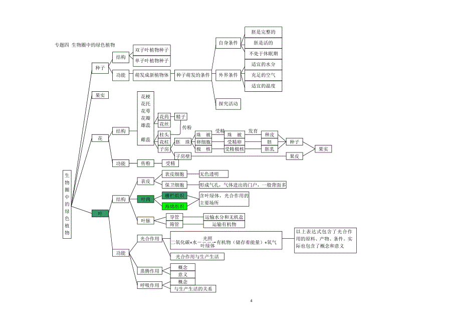初中生物思维导图大全_第4页