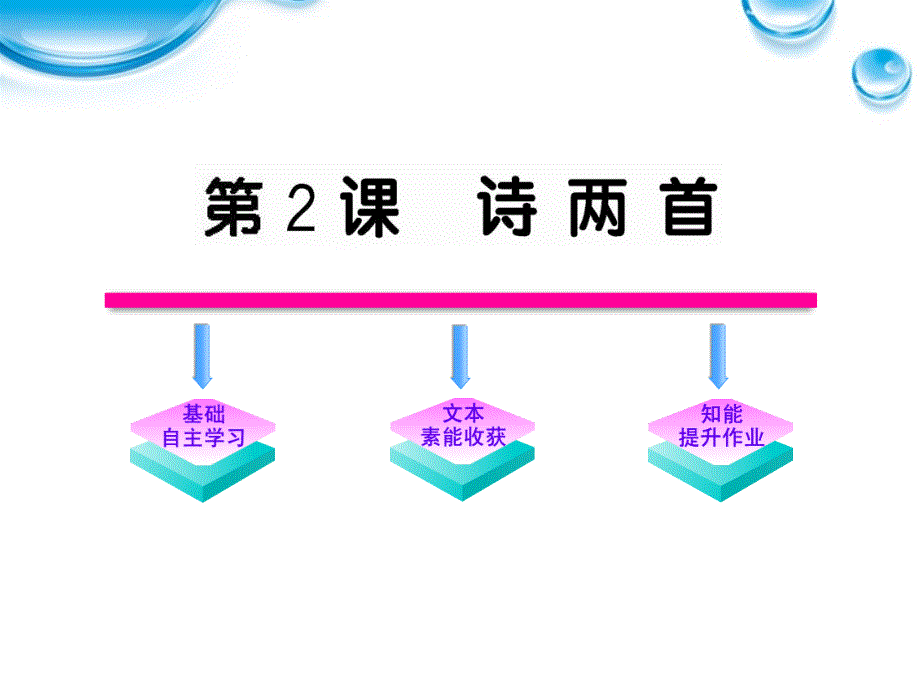 【全程学习方略】高中语文 1.2《诗两首》课件 新人教版必修1_第1页