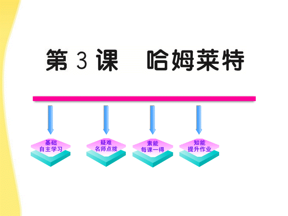 【全程学习方略】高中语文 1.3《哈姆莱特 》课件 新人教版必修4_第1页