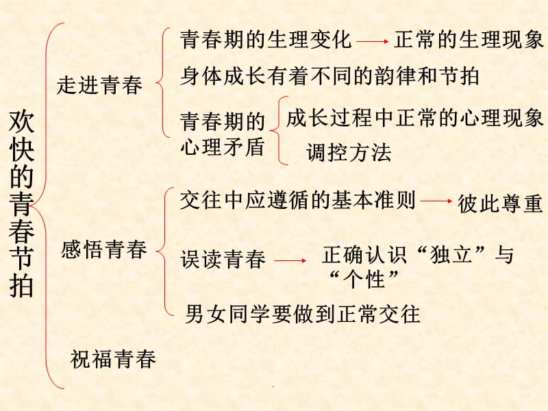 七年级上册思想品德复习框架ppt课件_第4页